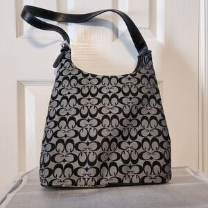 Stylish Black and Gray Patterned Women's Bag